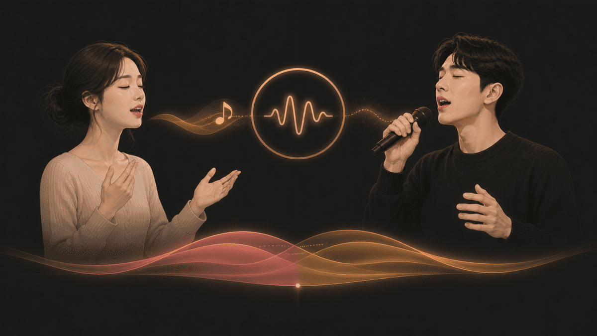 자연스러운 말소리 같은 목소리와 장비를 거치기 전 직접 소리라는 육성의 두 용례