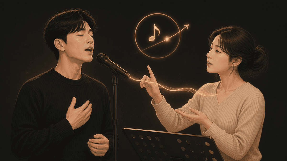 성대에 걸리는 길이 방향의 장력과 조직 강성을 구분한 그림