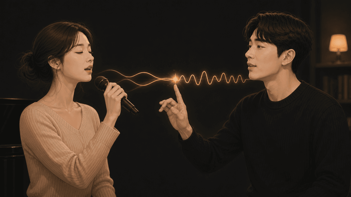 숨이 먼저 나는 온셋과 단단한 온셋, 밸런스드 온셋을 비교한 그림