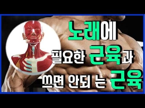 노래할 때 쓰는 근육과 피해야 할 힘을 설명하는 3옥타브장인 유튜브 썸네일