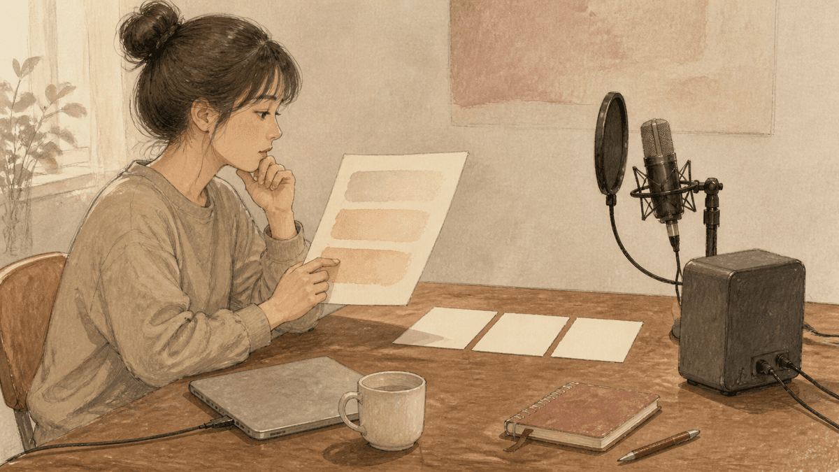 가사 내용을 장면별로 떠올리며 의미를 살펴보는 보컬리스트 일러스트